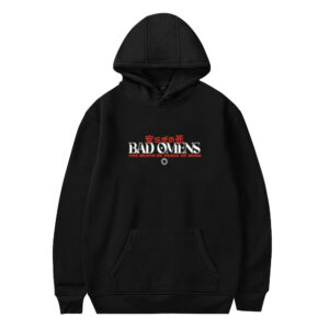 Bad Omens Tracklist Champion Hoodie Front