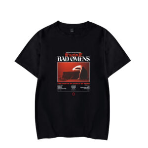 Bad Omens - Death Of Peace Of Mind Tracklist Tee front