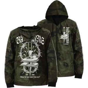 Bad Omens - Love Killer 3D Camo Windbreaker Front and Back